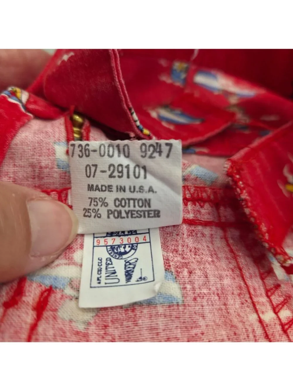 Vintage 90s OshKosh BGosh 24M Red Bear Boat Print Shortalls Overalls Made In USA